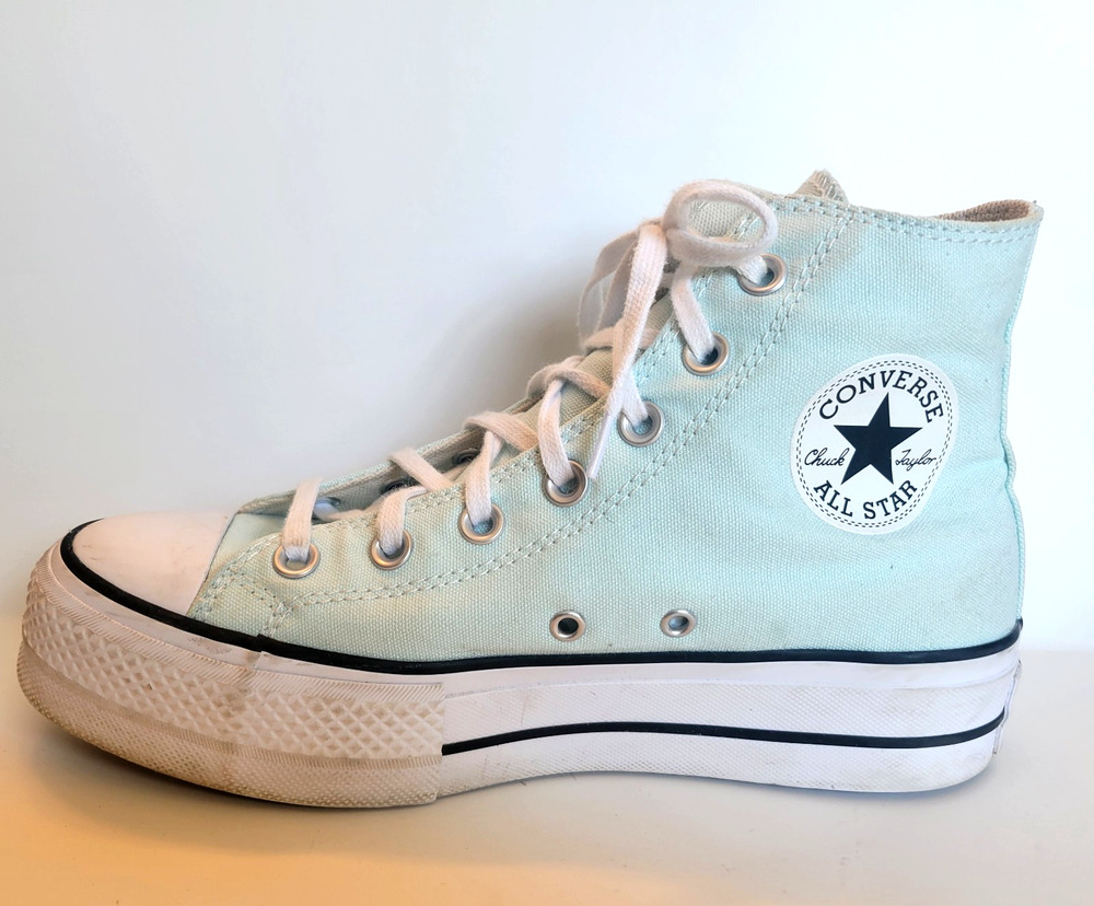 Converse Chuck Taylor All Star Women’s 7.5 Mint Green High Top Sneakers Shoes